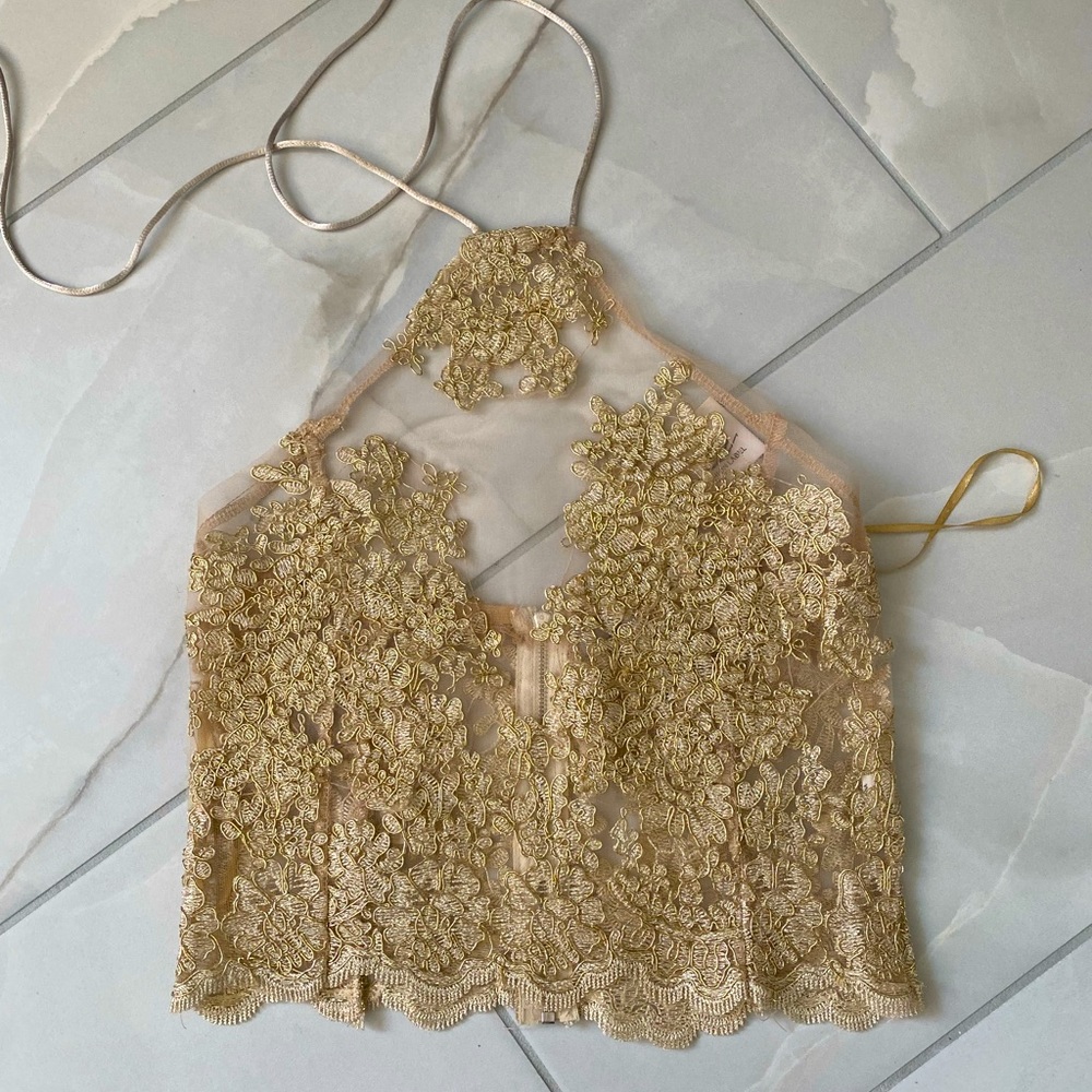 Sheer Gold Top